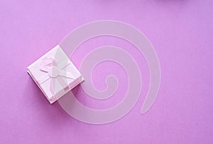 Pink gift with pink ribbon