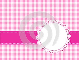 Pink gingham background