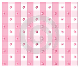 Pink gingham