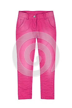 Pink girl trousers