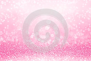 Pink girly birthday princess ballet background or girl MotherÃ¢â¬â¢s Day glitter photo