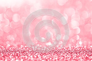 Pink glitter for abstract background