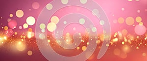 Pink glitter abstract background banner