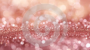 pink glitter and bokeh background