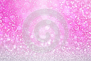Pink glitter sparkle girly girl princess happy birthday party invitation background little baby invite pattern photo