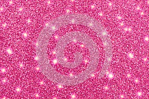 Pink Glitter Sparkle Stars Background