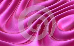 Pink glossy and shiny plastic abstract background.