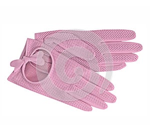 Pink gloves