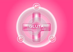 Pink gluta plus collagen for skin