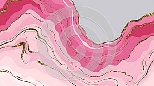 Pink and Gold Abstract Marble Texture