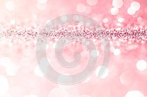 Pink gold, pink bokeh,circle abstract light background,Pink Gold shining lights, sparkling glittering Valentines day,women day or