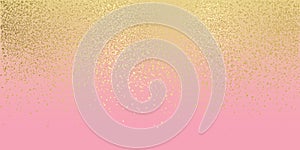 Pink and gold glitter background