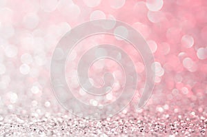 Pink gold, pink bokeh,circle abstract light background,Pink Gold shining lights, sparkling glittering Valentines day,women day or photo