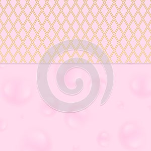 Pink and golden abstract corporate design pattern