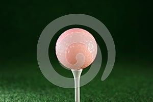 Pink golfball