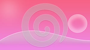 Pink gradient smooth abstract background