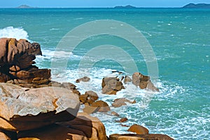 The Pink Granite Coast (Brittany, France). photo