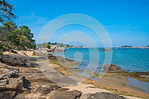 Pink granite coast, Perros Guirec, Brittany, France