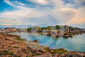 Pink granite coast, Perros Guirec, France