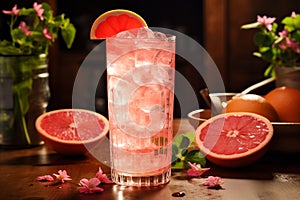 Pink Grapefruit Cocktail