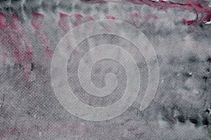 Pink and gray painted watercolor background texture
