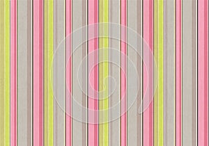 Pink, green and gray vertical stripes, vintage textured background