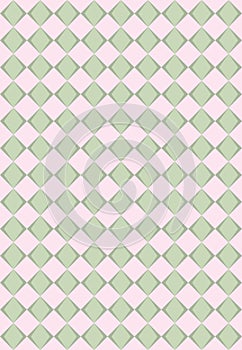 Pink and green rhombus texture