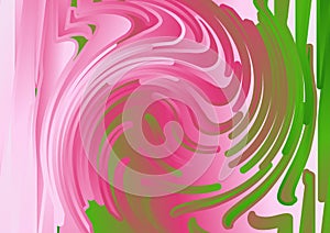 Pink and Green Twirl Texture Background Vector Art