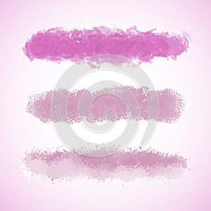 Pink grunge brush stroke collection photo