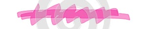Pink grungy strikethrough highlight line