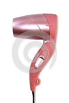 Pink hair dryer