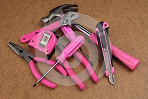 Pink handy tools