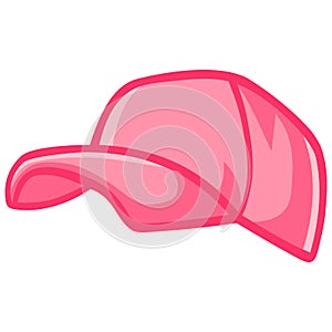 Pink Hat Baseball Cap Snapback Illustration Vector Icon