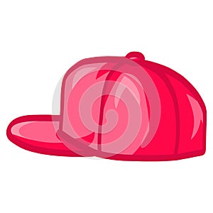 Pink Hat Baseball Cap Snapback Illustration Vector Icon