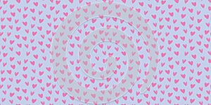 Seamless Pink Heart Pattern on Blue Background â Romantic Repeating Design for Valentine Love Projects