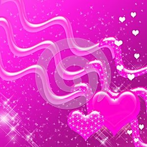 Pink Hearts and Sparkles Backdrop