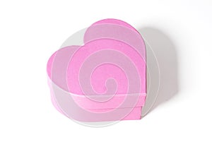 Pink heartshaped giftbox