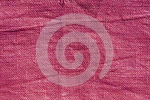Pink hessian sack cloth texture.