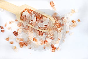 Pink Himalayan mountain rock salt