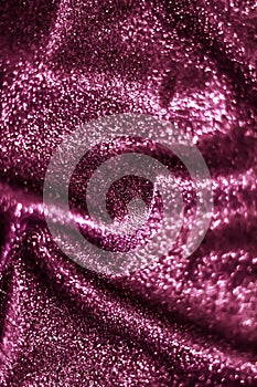 Pink holiday sparkling glitter abstract background, luxury shiny fabric material for glamour design and festive invitation