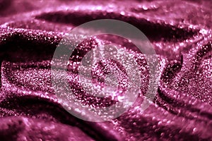 Pink holiday sparkling glitter abstract background, luxury shiny fabric material for glamour design and festive invitation