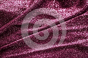 Pink holiday sparkling glitter abstract background, luxury shiny fabric material for glamour design and festive invitation