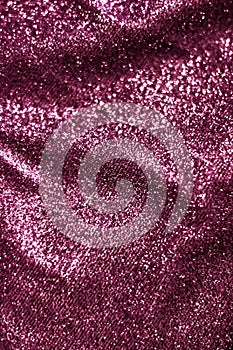 Pink holiday sparkling glitter abstract background, luxury shiny fabric material for glamour design and festive invitation