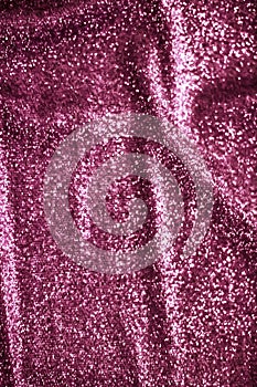 Pink holiday sparkling glitter abstract background, luxury shiny fabric material for glamour design and festive invitation