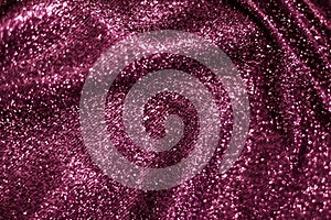 Pink holiday sparkling glitter abstract background, luxury shiny fabric material for glamour design and festive invitation