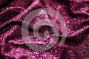 Pink holiday sparkling glitter abstract background, luxury shiny fabric material for glamour design and festive invitation