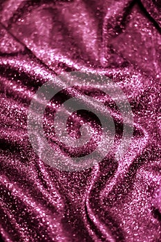 Pink holiday sparkling glitter abstract background, luxury shiny fabric material for glamour design and festive invitation