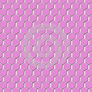 Pink honeycomb pattern
