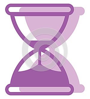 Pink hourglass, icon