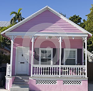 Pink House in Key West, Florida